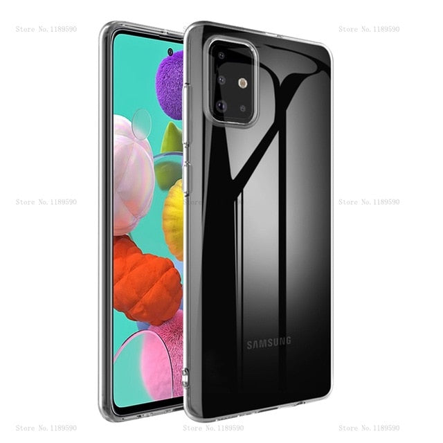 For Samsung Galaxy A51 Case cover Ultra-thin Transparent TPU Silicone Phone Case For Samsung Galaxy A51 A71 A 51 71 2019 Cover