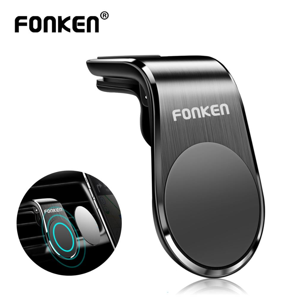 FONKEN Magnetic Car Phone Holder Mount Stand Universal Air Vent Clip Mount for iPhone 11 Pro Max Huawei Xiaomi in GPS Navigation