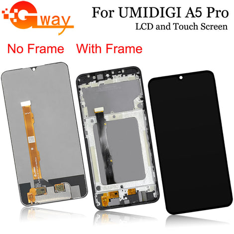 6.3" For UMIDIGI A5 Pro LCD Display+Touch Screen Digitizer Assembly + Frame For UMIDIGI A5Pro LCD With Frame +Tools