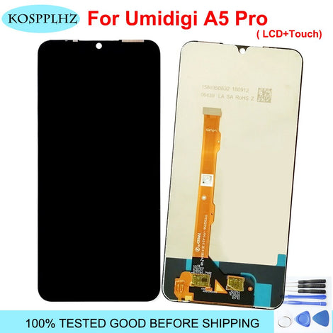 Original High Quality 6.3 inch For Umi umidigi A5 pro LCD Display And Touch Screen Digitizer Sensor Assembly A 5 pro a5proLCD