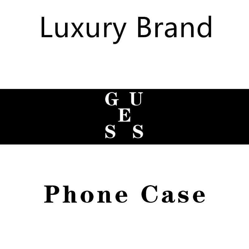 HPCHCJHM Fashion Trend GUESS Black TPU Soft Phone Case Cover for iPhone 11 pro XS MAX 8 7 6 6S Plus X 5S SE XR case