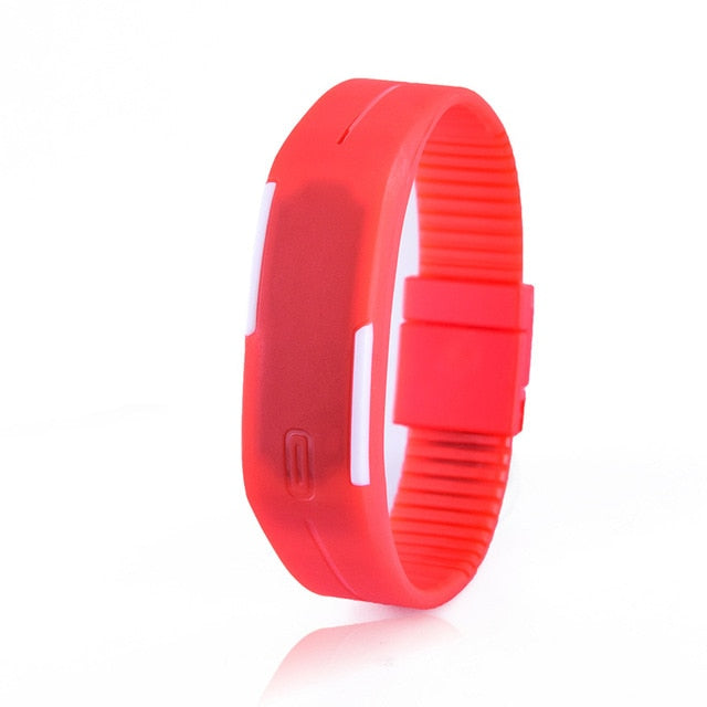 2019 Candy Color Men's Women's Watch Rubber LED kids Watches Date Bracelet Digital Sports Wristwatch for student