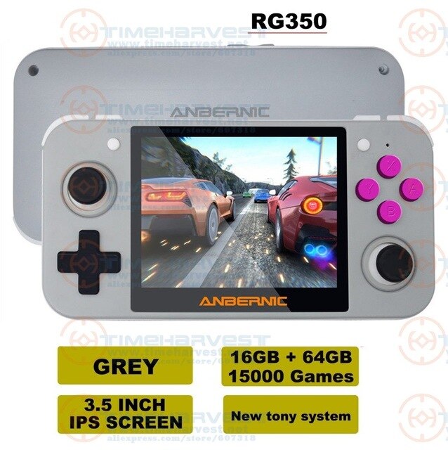 NEW ANBERNIC RG350 IPS Retro Games 350M Video games Upgrade game console ps1 game 64bit opendingux 3.5 inch 15000+games rg350M