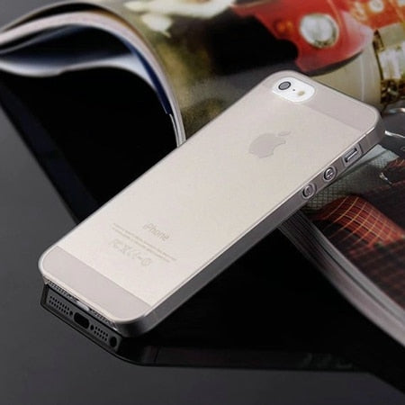 0.3mm Ultra Thin Matte Mobile Phone Bag Case for iPhone 5 5S SE 2020 6 6S 7 8 Plus 4 4S X XS Translucent Clear Capa Funda Coque