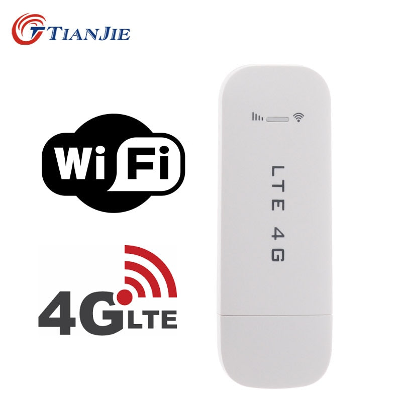 TIANJIE 4G USB wifi modem network dongle universal unlocked 4G lte usb modem wifi 4G network adaptor stick with sim card slot