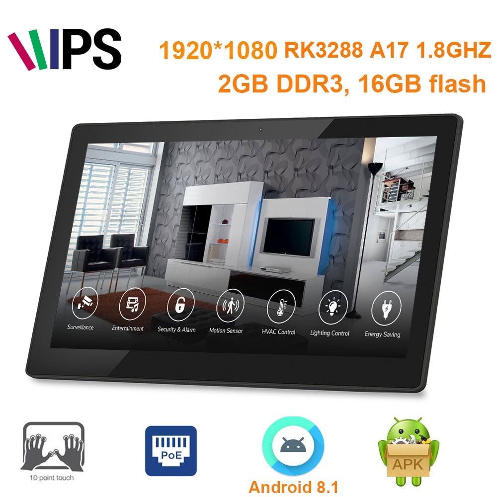 Updated-11.6 inch Android8.0 Retail tablet pc with POE (1920*1080, RK3288, 2GB DDR3, 1GB Memory,wifi,RJ45, HDMIout,BT, VESA,cam)