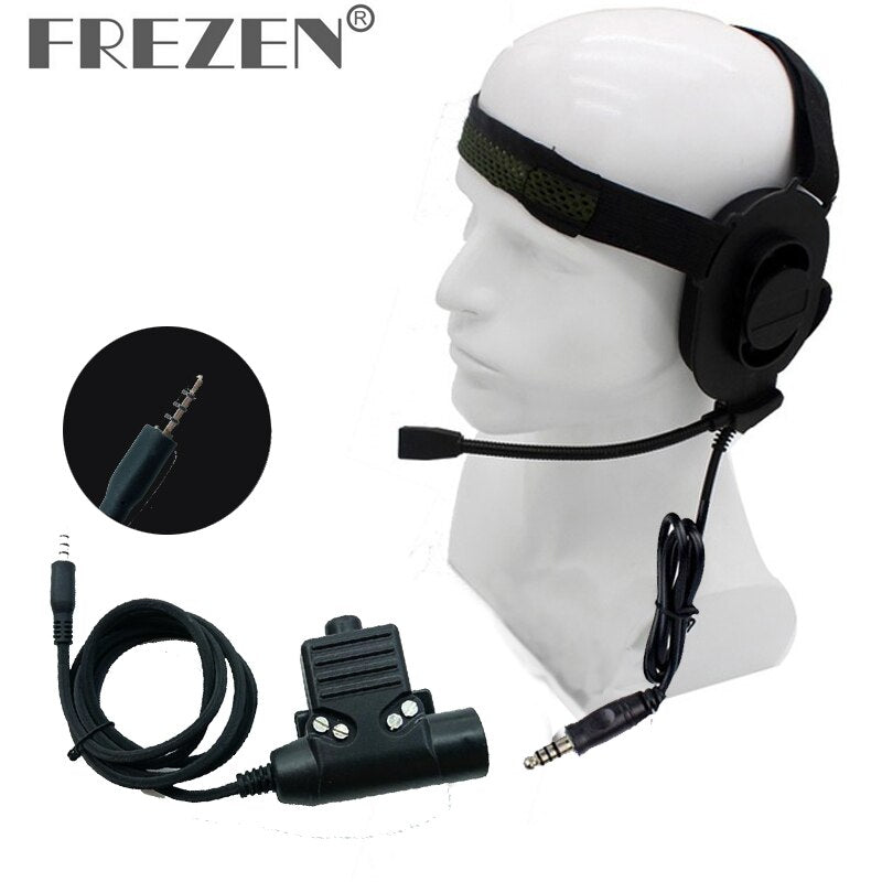 HD01 Z tactical Bowman Elite II Headset With U94 PTT Adapter Z113 Standard Version 3.5mm Jack For IPhone Xiaomi Mobile Phone