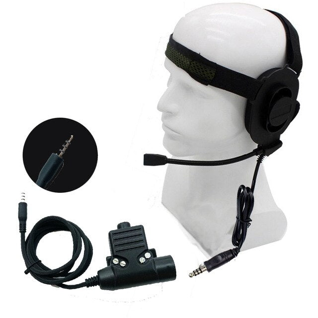 HD01 Z tactical Bowman Elite II Headset With U94 PTT Adapter Z113 Standard Version 3.5mm Jack For IPhone Xiaomi Mobile Phone