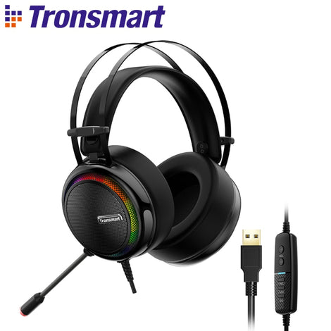 Tronsmart Glary Gaming Headset ps4 headset Virtual 7.1,USB Interface Gaming Headphones for ps4,nintendo switch,Computer,Laptop