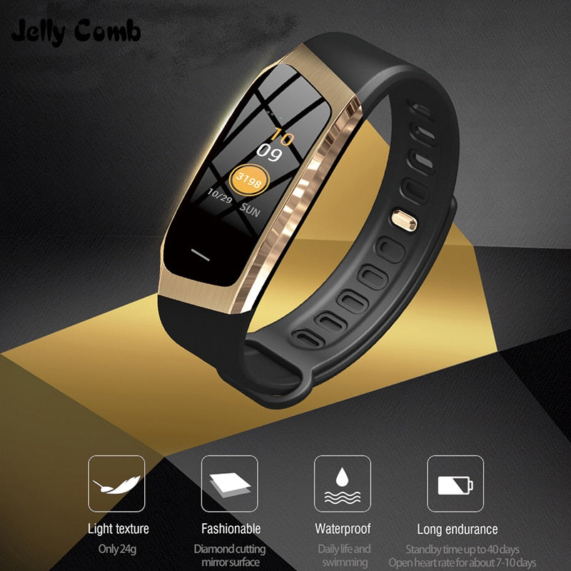 Jelly Comb Smart Watch For Android IOS Blood Pressure Heart Rate Monitor Sport Fitness Watch Bluetooth 4.0 Men Women Smartwatch