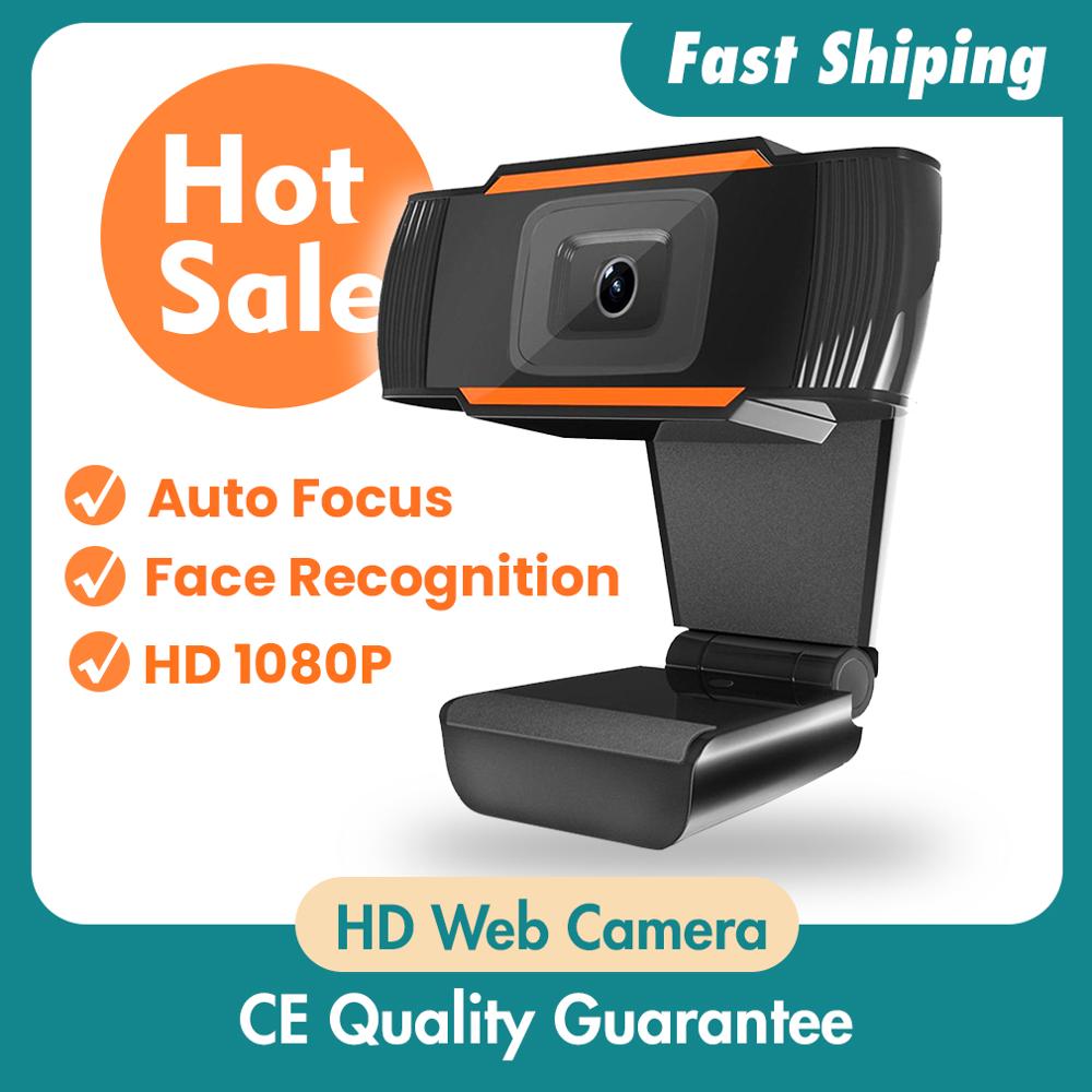 Hot Sale 30 degrees rotatable 2.0 HD Webcam 1080p USB Camera Video Recording Web Camera with Microphone For PC Computer