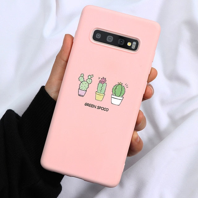 Pink Lovers Case For Samsung Galaxy A31 S20 Ultra S9 S8 S10 Plus S6 S7 Edge Note 8 9 10 Pro A71 A51 A10 A30 A40 A50 A60 A70 Case