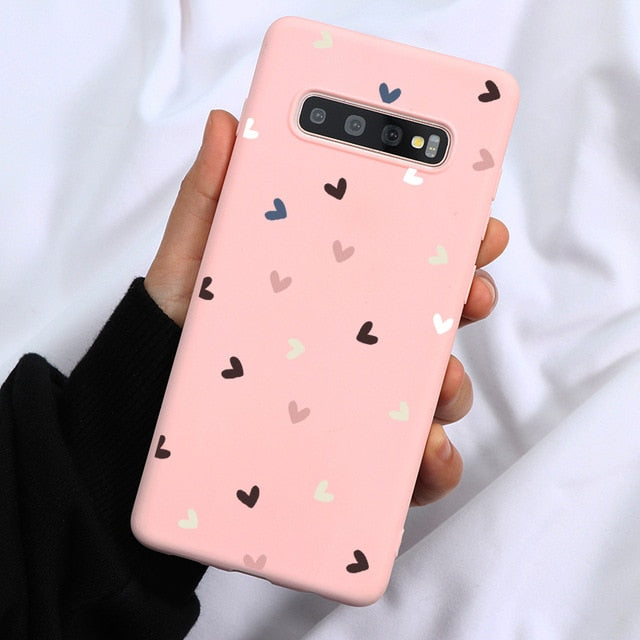 Pink Lovers Case For Samsung Galaxy A31 S20 Ultra S9 S8 S10 Plus S6 S7 Edge Note 8 9 10 Pro A71 A51 A10 A30 A40 A50 A60 A70 Case