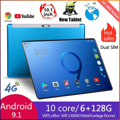 2020 Ten Core 6G+128GB Andriod 9.0 10 Inches tablet  Dual SIM 4G Phone Tablet PC WIFI 6G RAM+64/128G ROM Tablet GPS Phone Pad