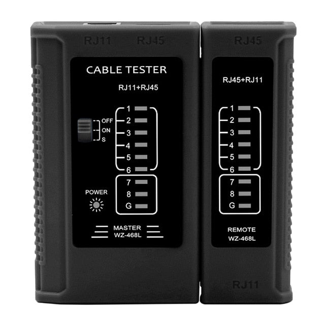 Professional RJ45 Cable lan tester Network Cable Tester RJ45 RJ11 RJ12 CAT5 CAT6 UTP LAN Cable Tester Networking Tool