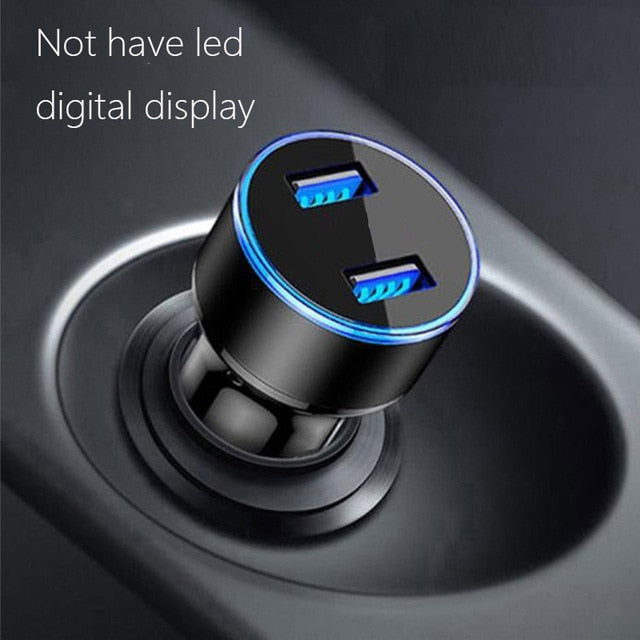 3.1A LED Display USB Phone Charger Car-Charger for Xiaomi Samsung For iPhone 11 Pro 7 8 Plus Mobile Phone Adapter Car Charger