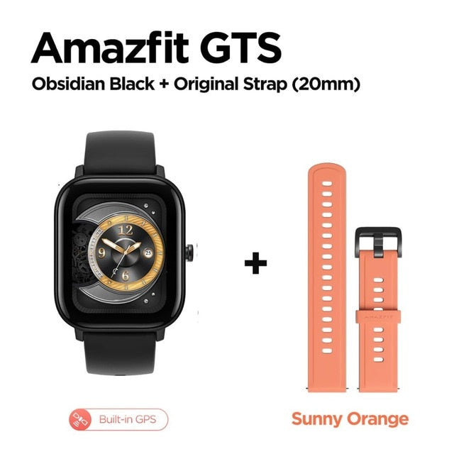 In stock Global Version Amazfit GTS Smart Watch 5ATM Waterproof Swimming Smartwatch 14 Days Battery Music Control for Android
