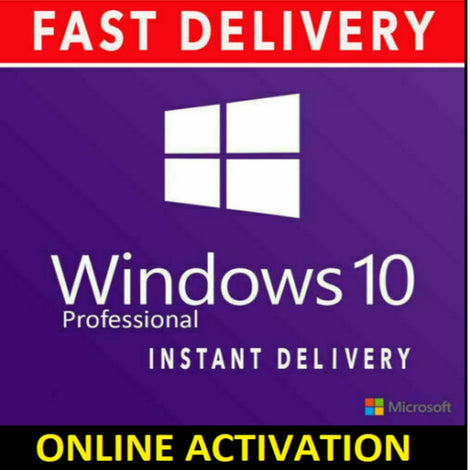 WIN 10 PRO KEY 32 64 BIT ACTIVATION KEY LICENSE 100% GENUINE KEY