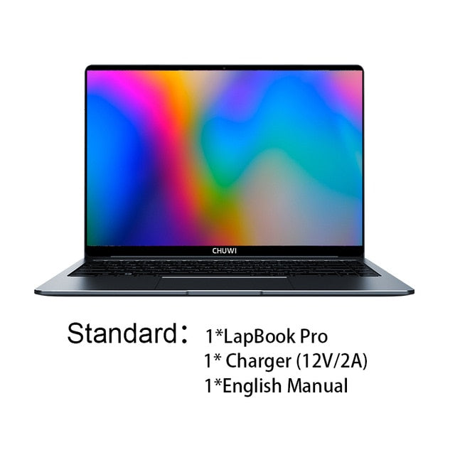 CHUWI LapBook Pro 14-inch FHD screen laptop Windows10 Intel Gemini-Lake N4100 Quad-core 8GB RAM 256GB SSD with backlit keyboard