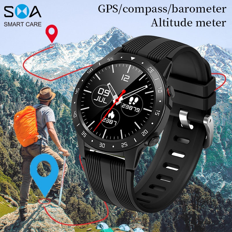 SMAWATCH M5 Smart Watch Smartwatch GPS Bluetooth Calling Compass Barometer Altitude Outdoor Smartwatch Smart Watch Men Women