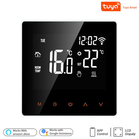 3A/16A WiFi Smart Thermostat LCD Display Touch Screen for Electric Floor Heating Water/Gas Boiler Temperature Remote Controller