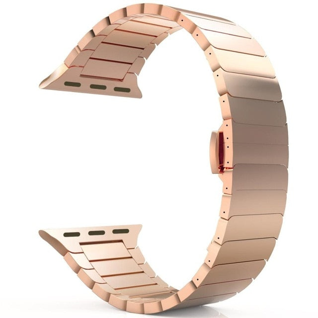 Stainless Steel strap for Apple Watch band 44mm 40mm iWatch band 42mm/38mm Butterfly Metal Bracelet Apple watch serie 5 4 3 se 6