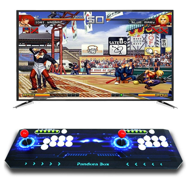 Luxury cabinet New Pandora Box 9D 2710 in 1 Arcade Game iron console 2 Players stick controller HDMI VGA USB output