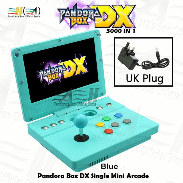Pandora Box DX Portable mini arcade 3000 in 1 clamshell mini arcade Retro Portable game Console Arcade Joystick Button 3D tekken