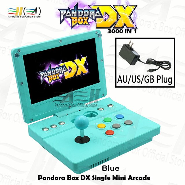 Pandora Box DX Portable mini arcade 3000 in 1 clamshell mini arcade Retro Portable game Console Arcade Joystick Button 3D tekken