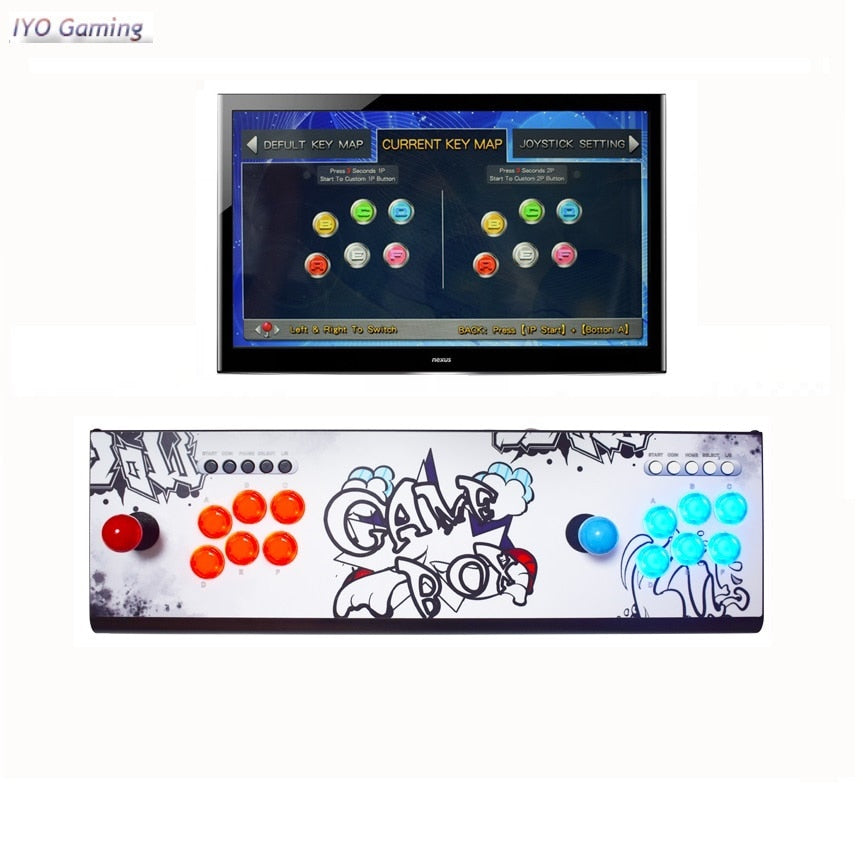 IYO Arcade Box 9D Arcade Console 3001 PCB Board 2 Player Controller Support Wireless Gamepad 3P 4P Retro Video Game Machine