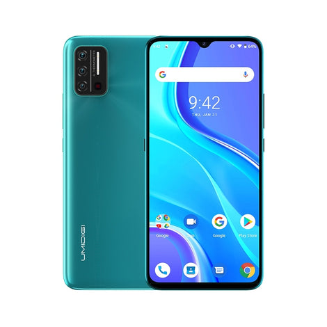UMIDIGI A7S 6.53" in-cell 20:9 Large Full Screen 2+32GB 4150mAh Triple Camera Cellphone Android 10 MTK6737 Quad Core Smartphone