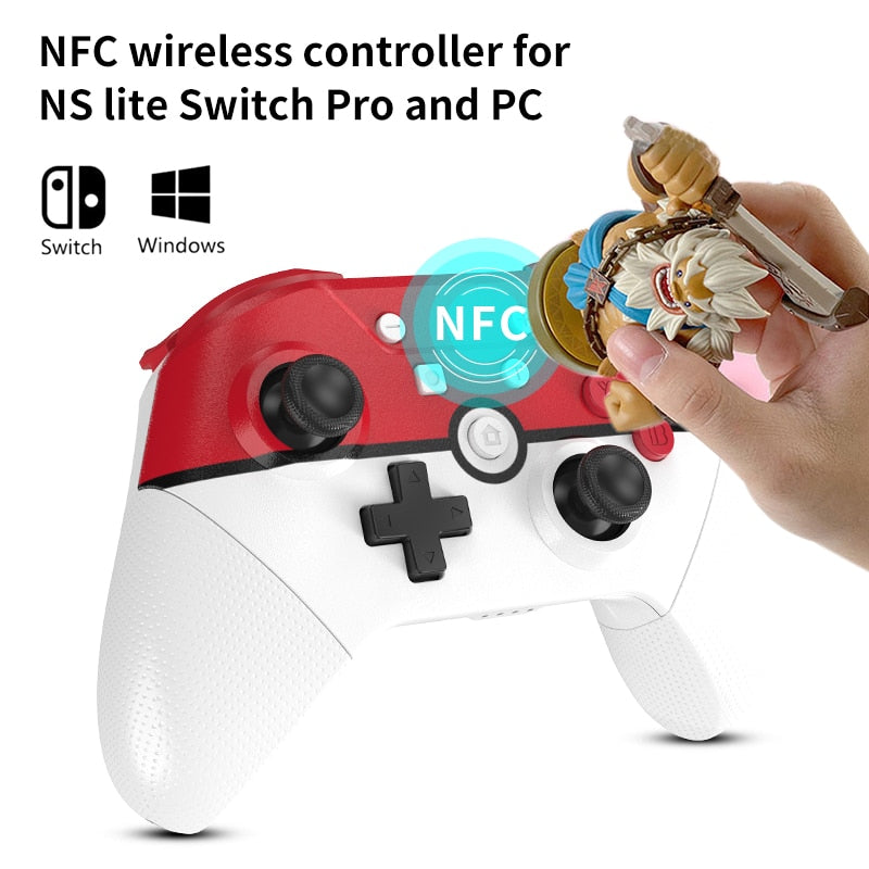 Wireless Bluetooth game controller for Nintendo Switch Pro NS Lite PC notebook NFC Turbo 6-Axis doublemotor 3D Joysticks gamepad