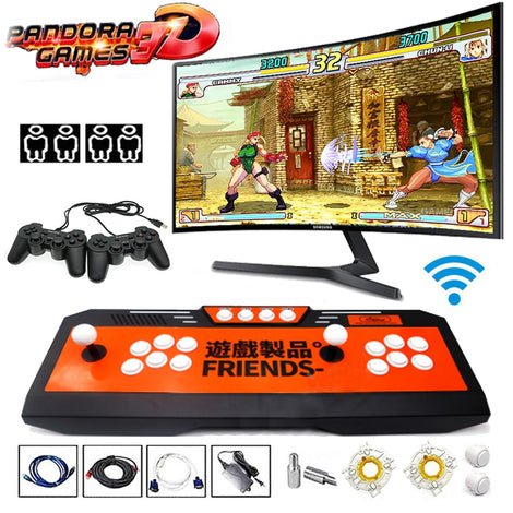 WIFI Online Download Games 3D Pandora 3303 /3288 / 4018 in 1Board Retro Joystick Arcade Console PC Gamepad Controller USB Joypad