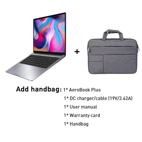 CHUWI AeroBook Plus Intel i5 Laptop 15.6" 4K UHD Display 8GB RAM 256GB SSD 55Wh Battery PD2.0 Fast Charging