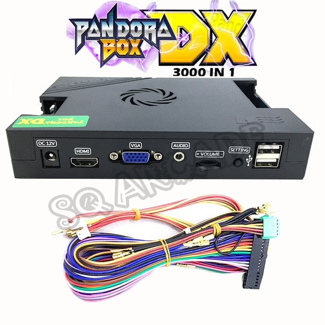 New Come Pandora Box DX 3000 in 1 Motherboard 34*3D Games Support 3/4 Player VGA HDMI HD Video Save Function for Arcade Console