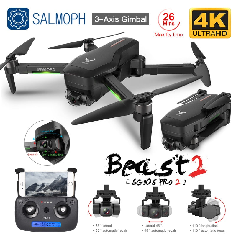 ZLL SG906 Pro 2 Pro2 / SG906 GPS Drone with Wifi 4K Camera Three-Axis ...