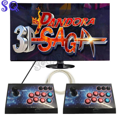 4 Players Arcade Consola Console Pandora Saga Box 4188 in 1 160*3D 3/4P Joystick Controller Gamepad Support WIFI Download Games