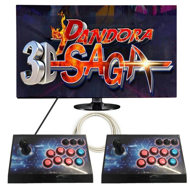 4 Players Arcade Consola Console Pandora Saga Box 4188 in 1 160*3D 3/4P Joystick Controller Gamepad Support WIFI Download Games