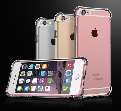 Super Shockproof Clear Soft Case for iPhone 5 5S 6 7 8 Plus 6SPlus 8Plus X XR XS 11 Pro MAX Silicon Luxury Cell Phone Back Cover