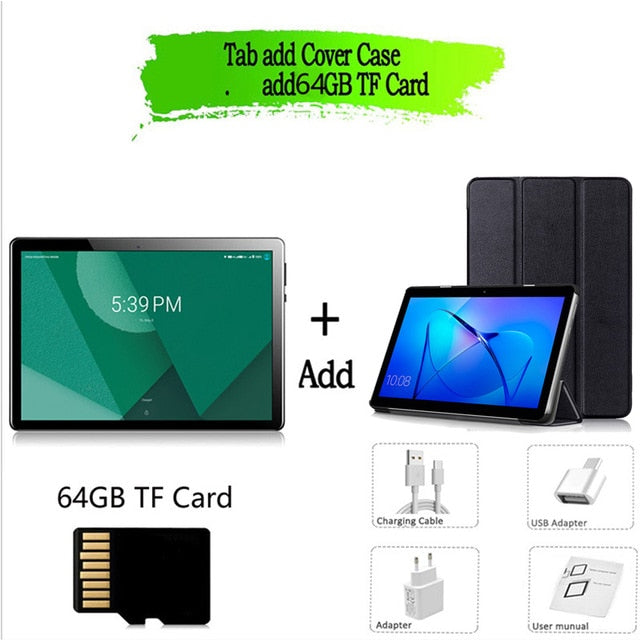 2020 New Tablet Pc 10.1 Inch Octa Core Android 9.0 Google Play 3G 4G LTE Phone Call Dual SIM WiFi Bluetooth GPS Tablets 10 inch