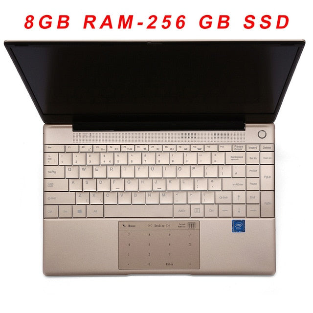 All Metal 14.1 Inch IPS Screen 8GB RAM 512GB 256GB SSD Fingerprint Notebbok Full Size Backlit Laptop Windows 10 Office Game