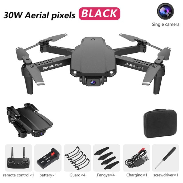 LSKJ E99 Pro2 RC Mini Drone 4K HD Dual Camera WIFI FPV Professional Aerial Photography Helicopter Foldable Quadcopter Drone Toys