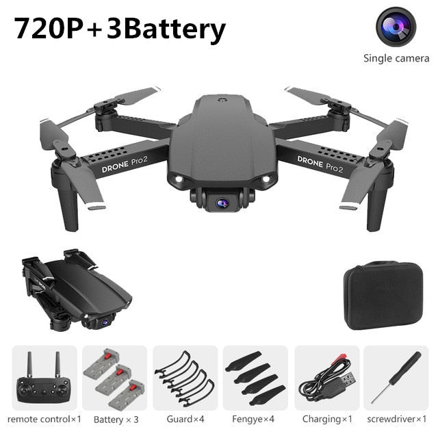 NYR E99 Pro2 RC Mini Drone 4K 1080P 720P Dual Camera WIFI FPV Aerial Photography Helicopter Foldable Quadcopter Dron Toys