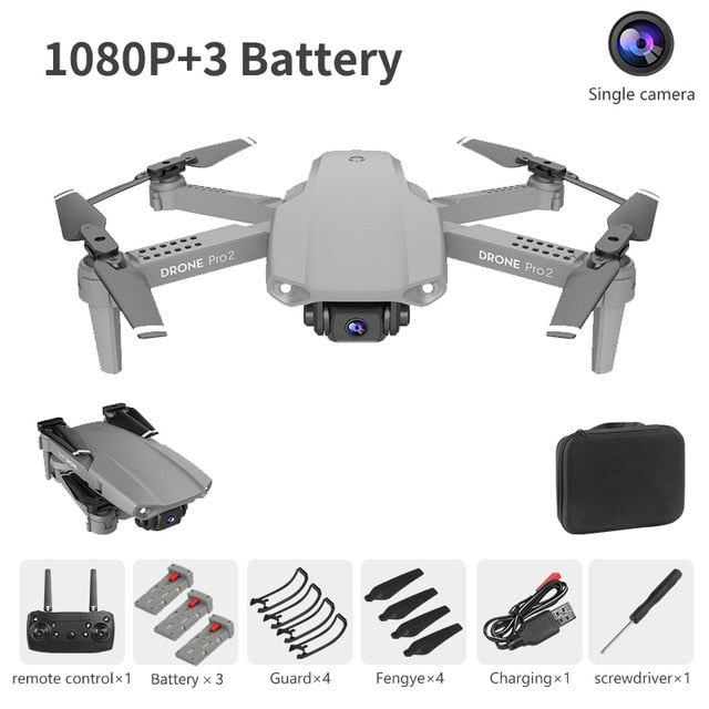 NYR E99 Pro2 RC Mini Drone 4K 1080P 720P Dual Camera WIFI FPV Aerial Photography Helicopter Foldable Quadcopter Dron Toys