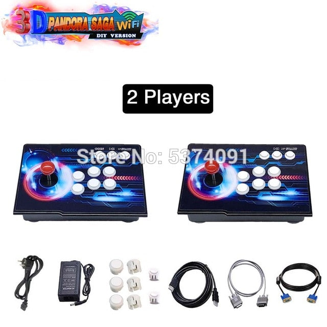 3D Pandora Saga Box WIFI 4018 in 1 Save Function Multiplayer Joysticks Separate Style Arcade Game Console Cabinet 4 Players