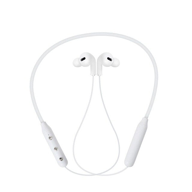 HYS Foldable Bluetooth Wireless Neckband Headset Noise Cancelling Stereo  Earpiece with Mic For iPhone Samsung Android