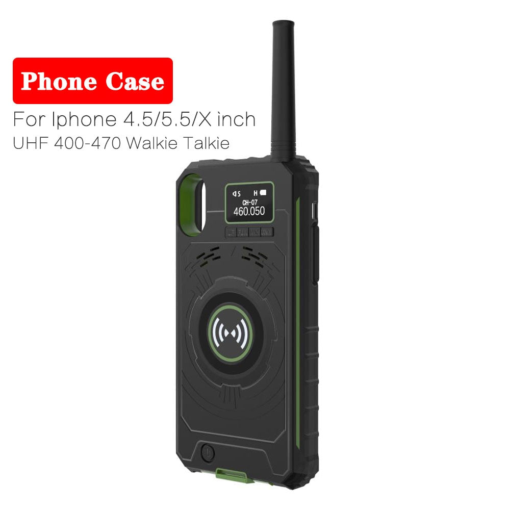 Walkie Talkie Station Radio Back Clip Intelligent Voice IP01 Portable Transceiver for iphone 6plus 7plus 8pus