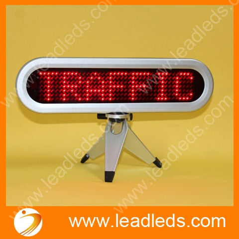 12V LED Message Digital Moving display Scrolling Car message Sign Light Red LED door windows display