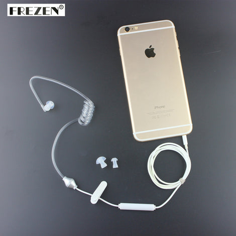 Stereo Air Tube Earpiece Intelligent Anti-radiation Headsets Radiation Proof Earphone for xiaomi iphone Samsung LG  huawei phone
